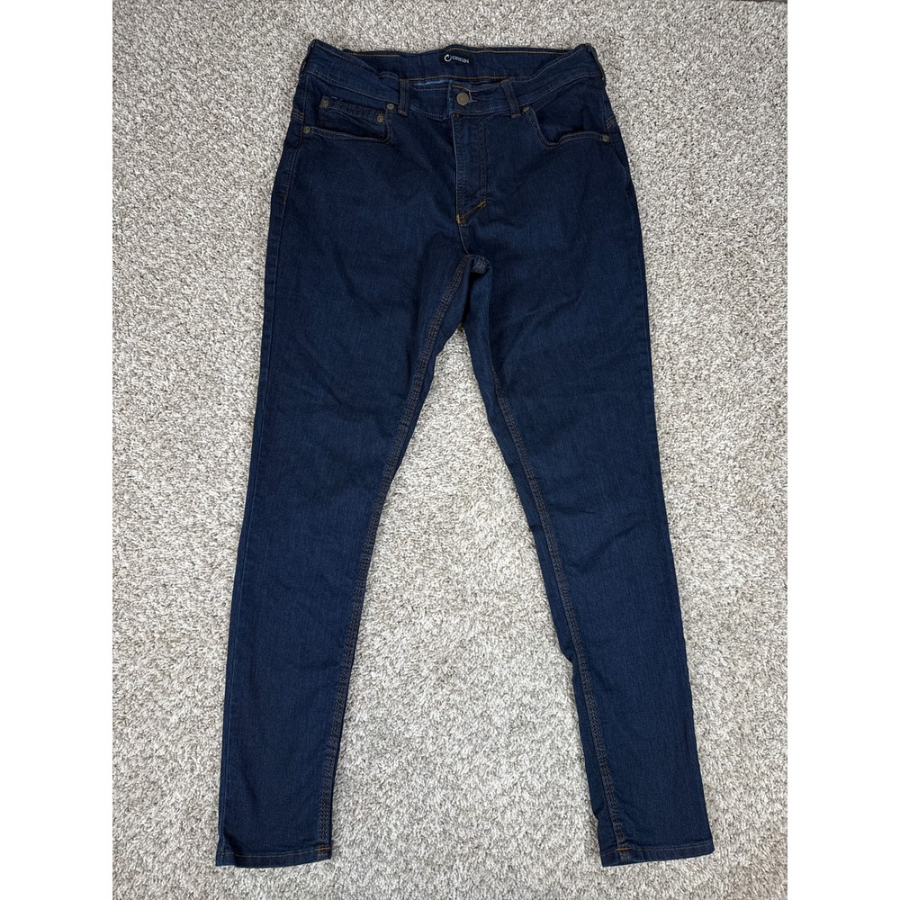 Origin Delta 68 Jeans Mens 32x30 Blue Dark Wash Taper USA Performance Denim